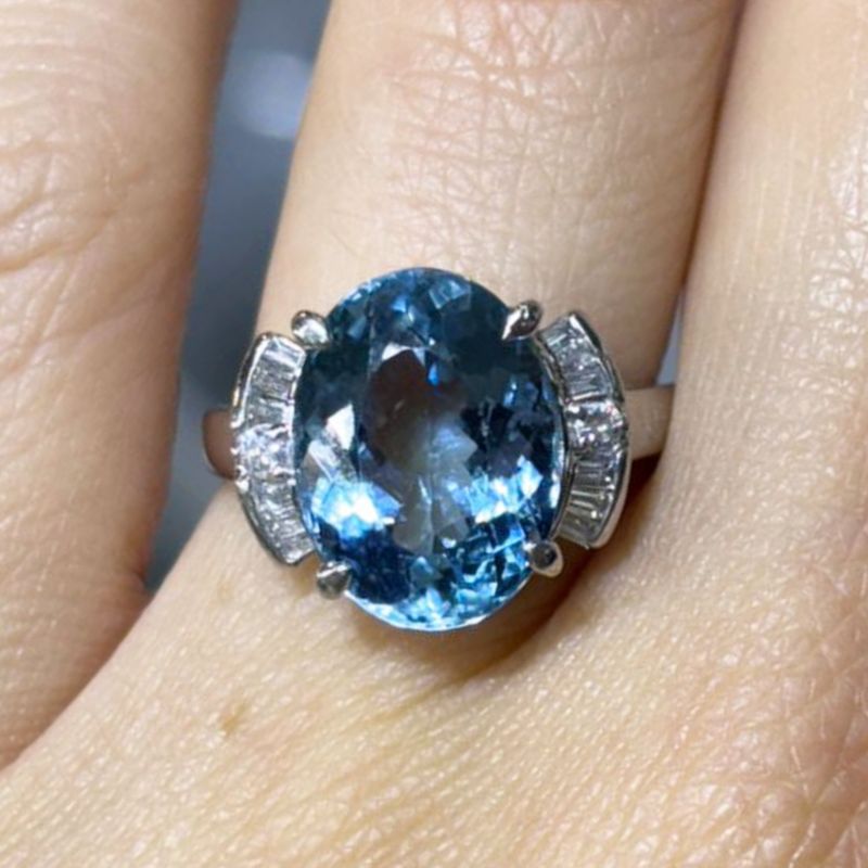 ​Anillo Aguamarina