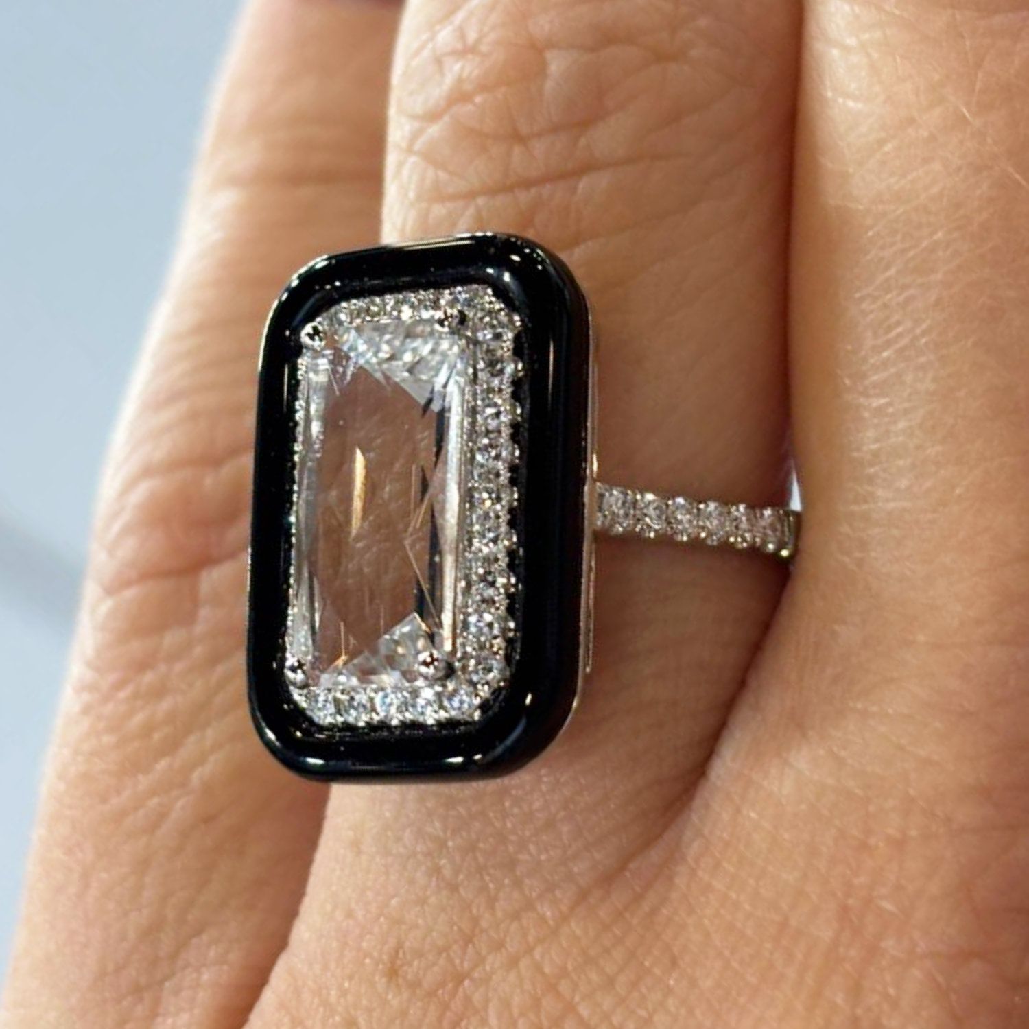 ​Anillo Onix y Topacio