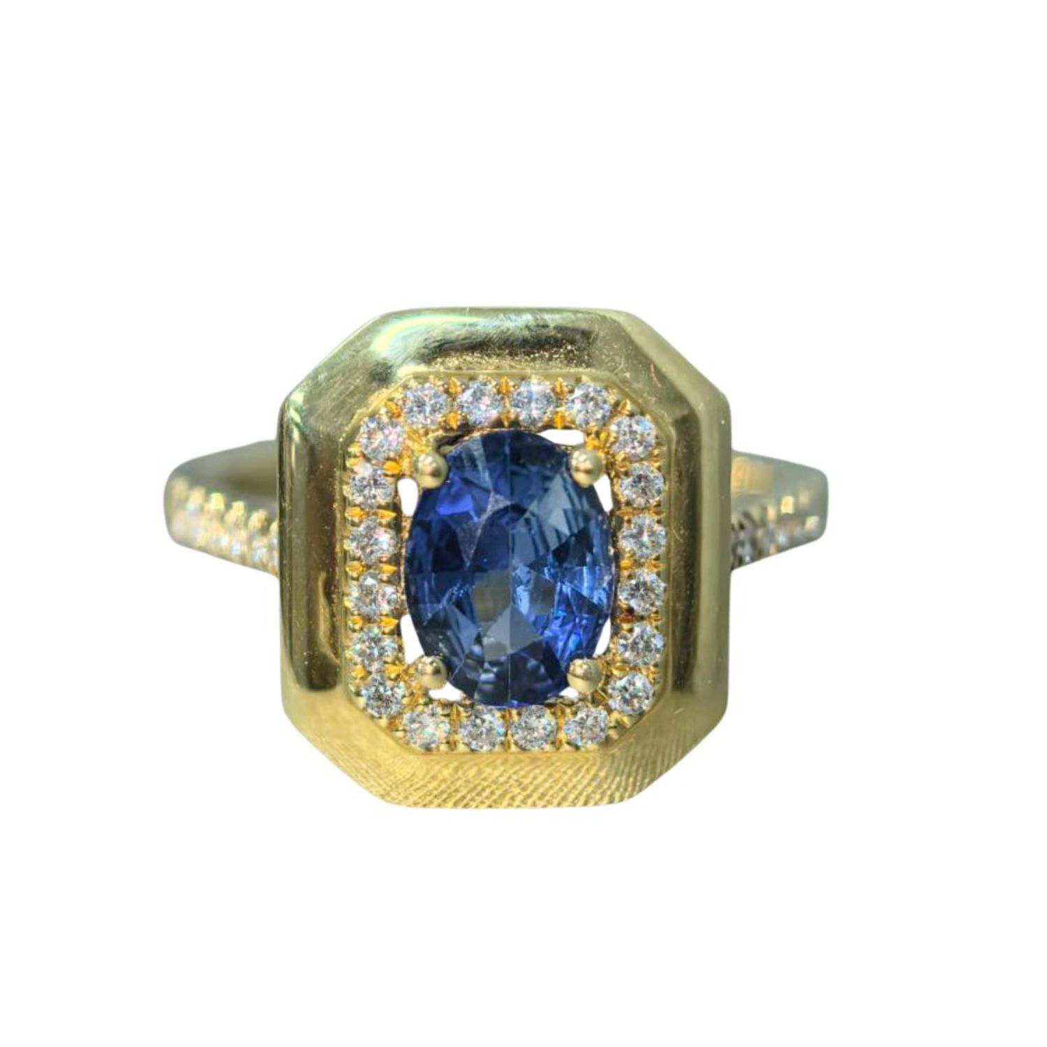 ​Anillo Zafiro y Diamantes