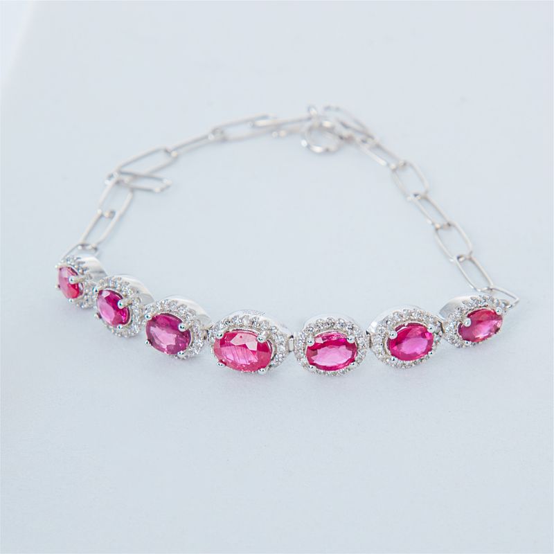​Pulsera Rubíes y Diamantes