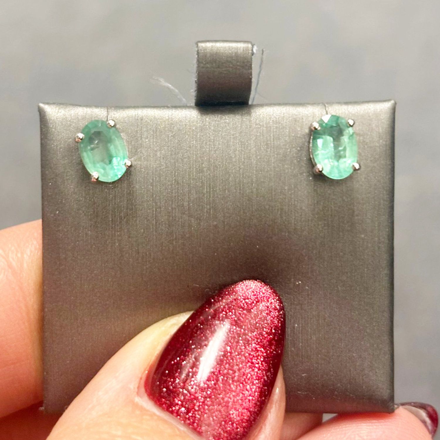Aretes Esmeraldas Menta