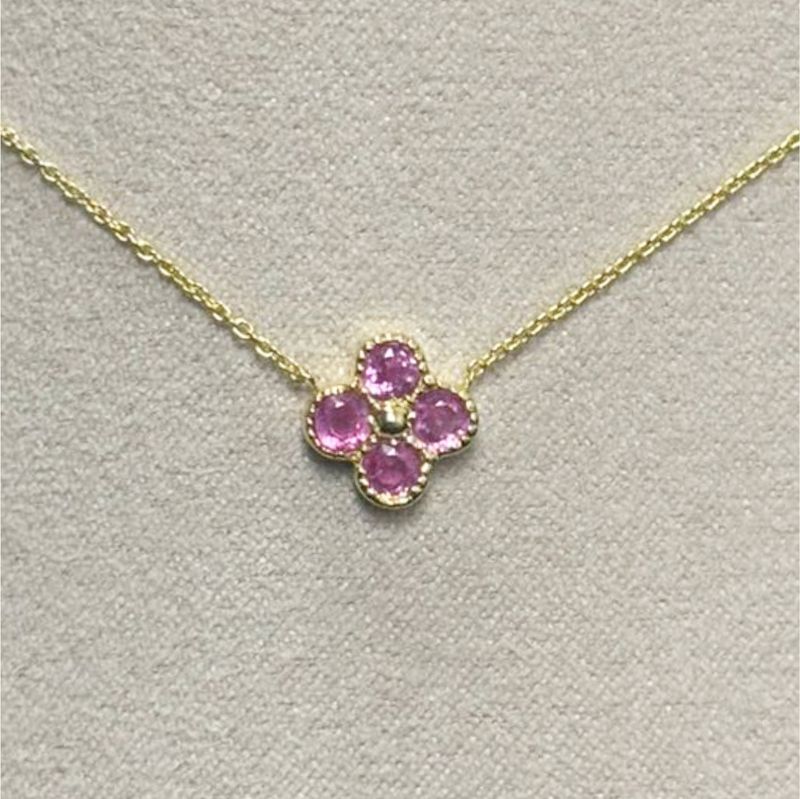 Collar Zafiros Rosas