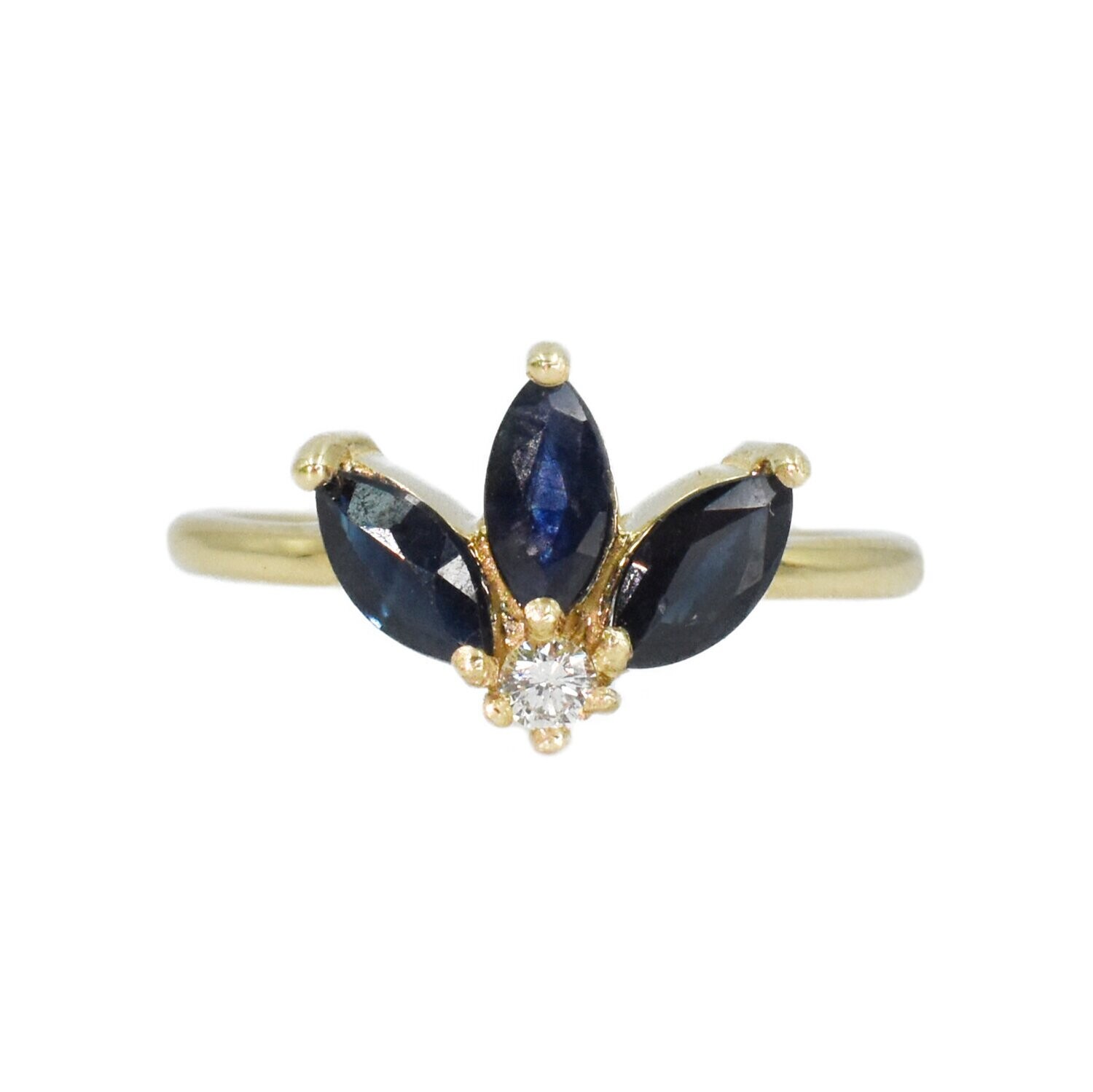 Anillo Zafiros y Diamante