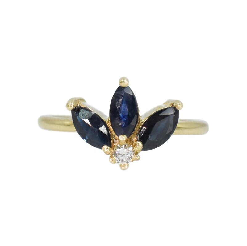 Anillo Zafiros y Diamante
