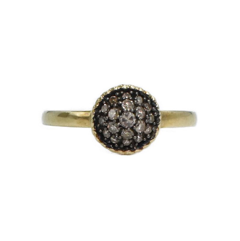 Anillo Diamantes Champagne
