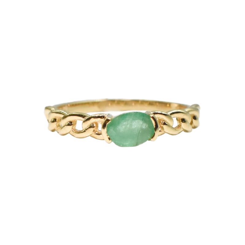 Anillo Esmeralda Cadena