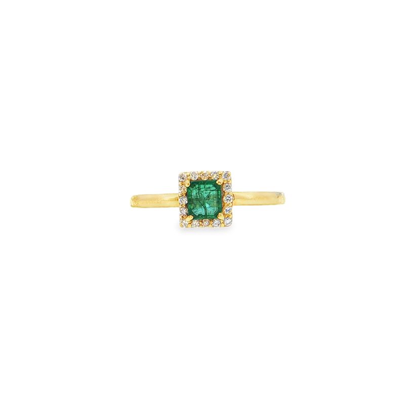 ​Anillo Esmeralda y Diamantes