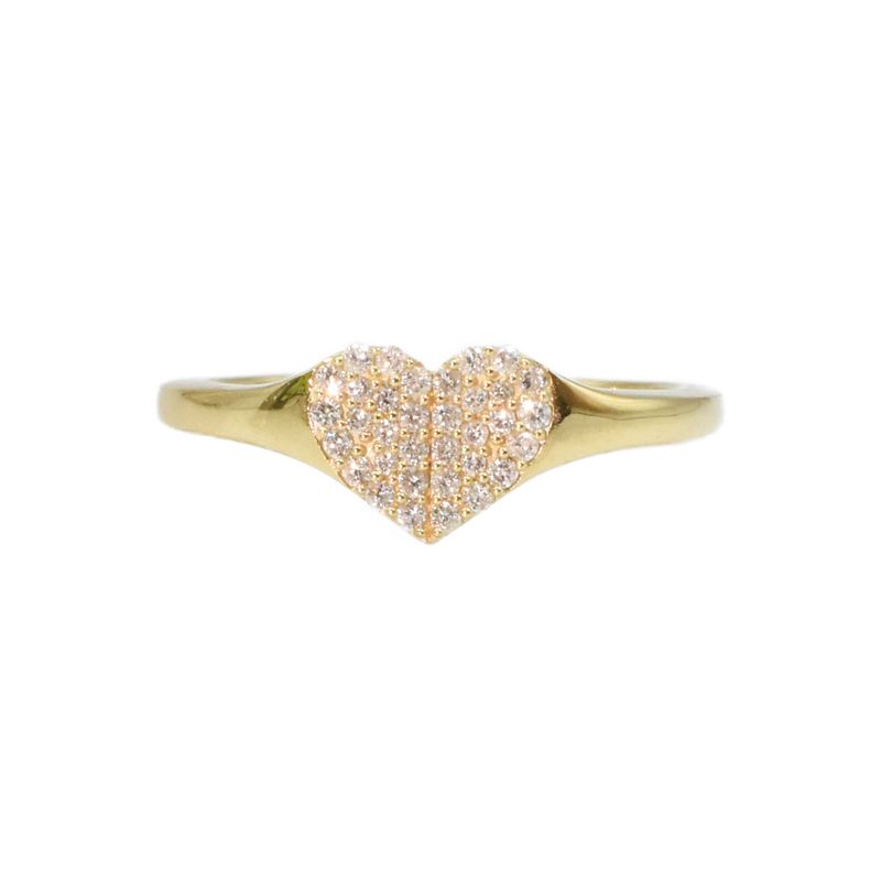 Anillo Corazón Diamantes