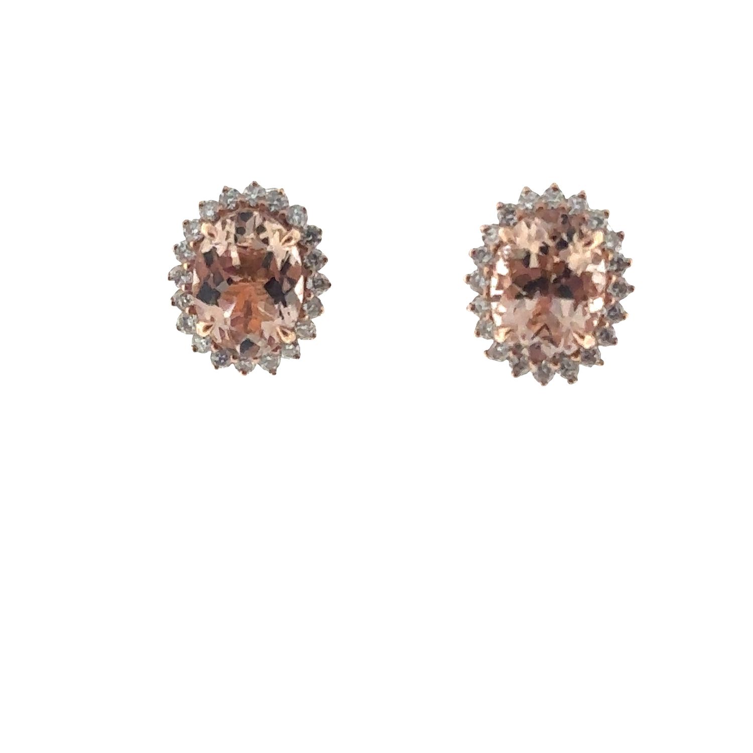 Aretes Morganitas y Diamantes