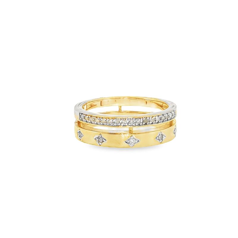 ​Anillo Diamantes Doble