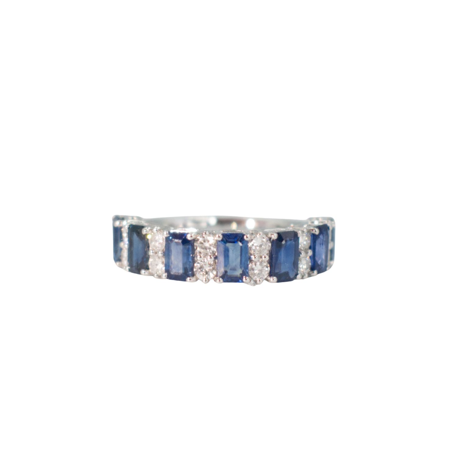 ​Anillo Churumbela Zafiros y Diamantes