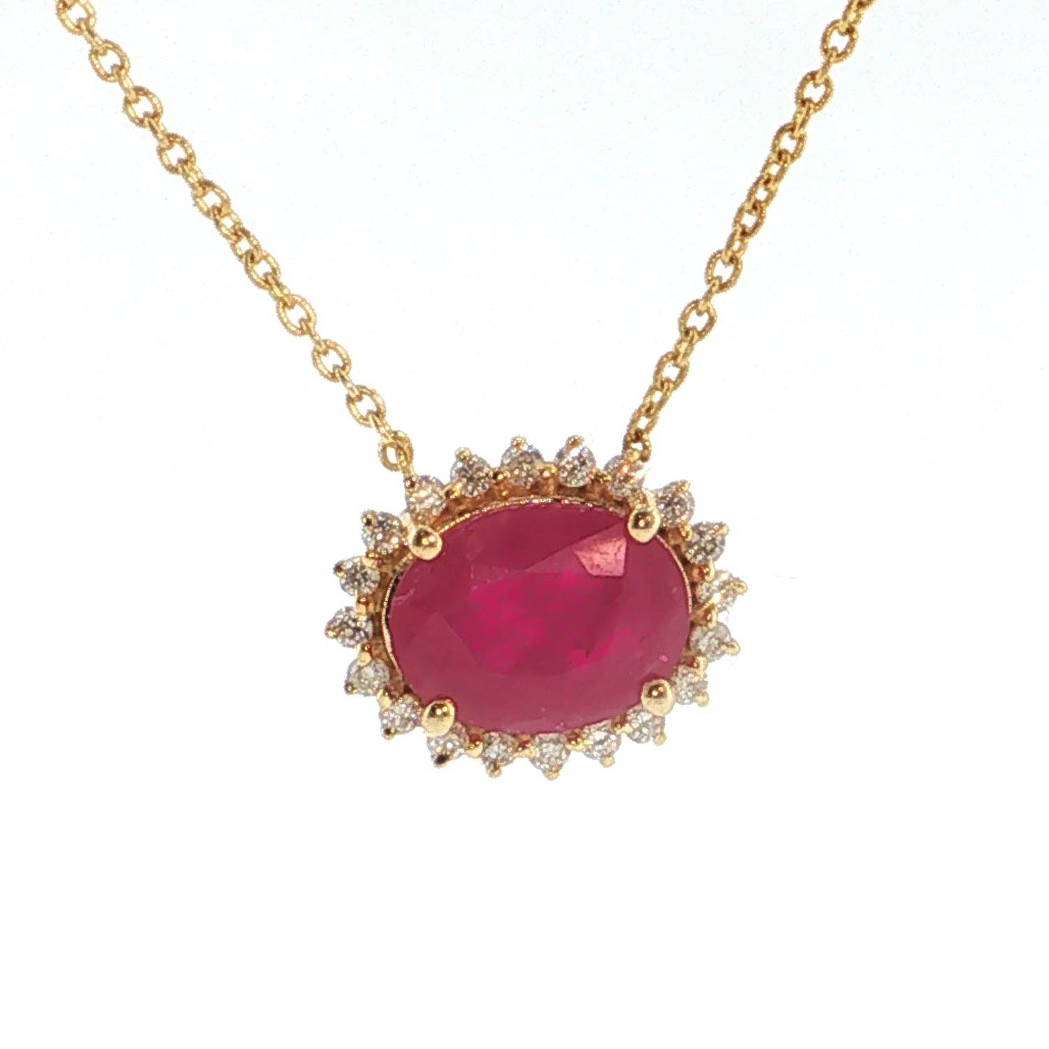 Collar Rubíes y Diamantes