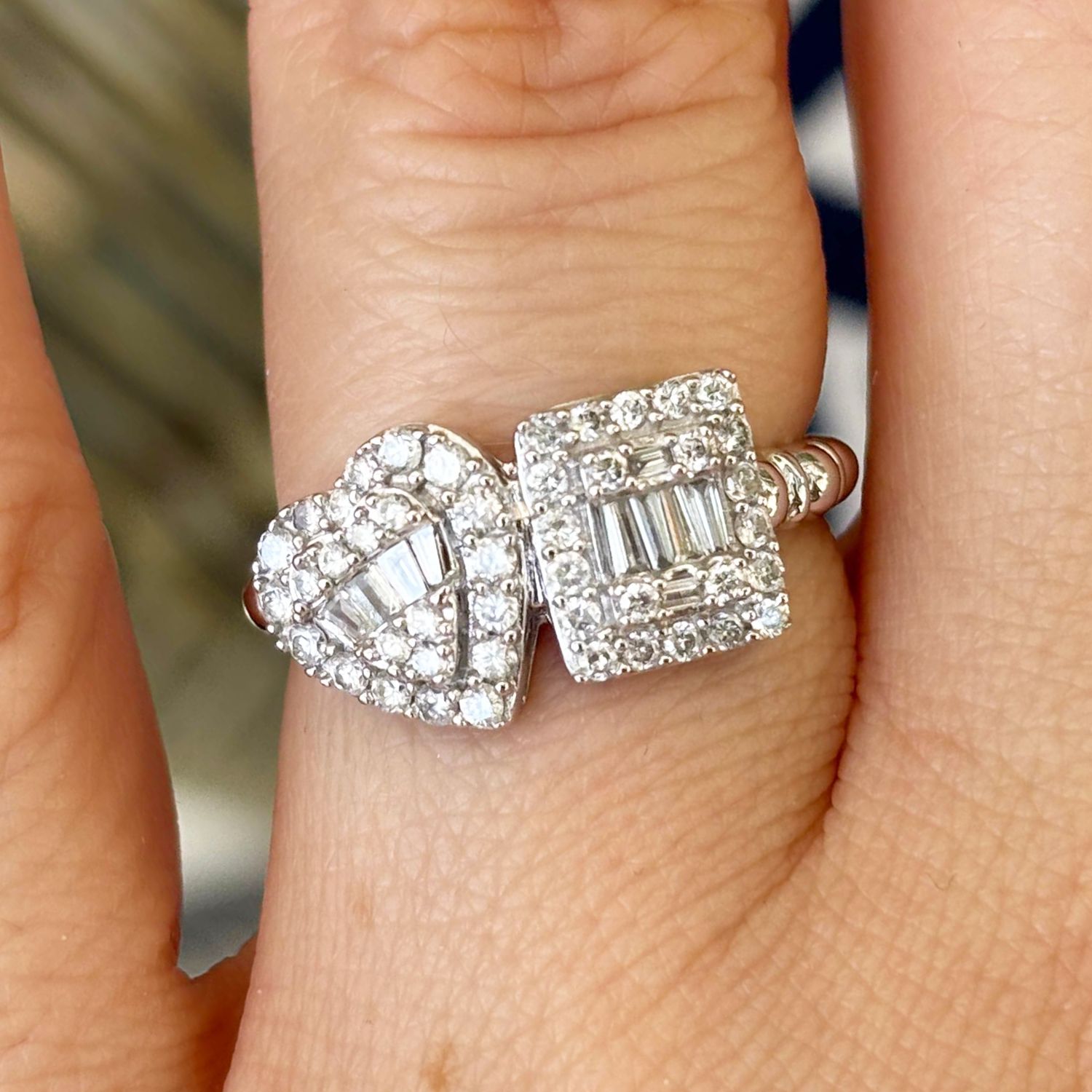 Anillo Tu y Yo Diamantes