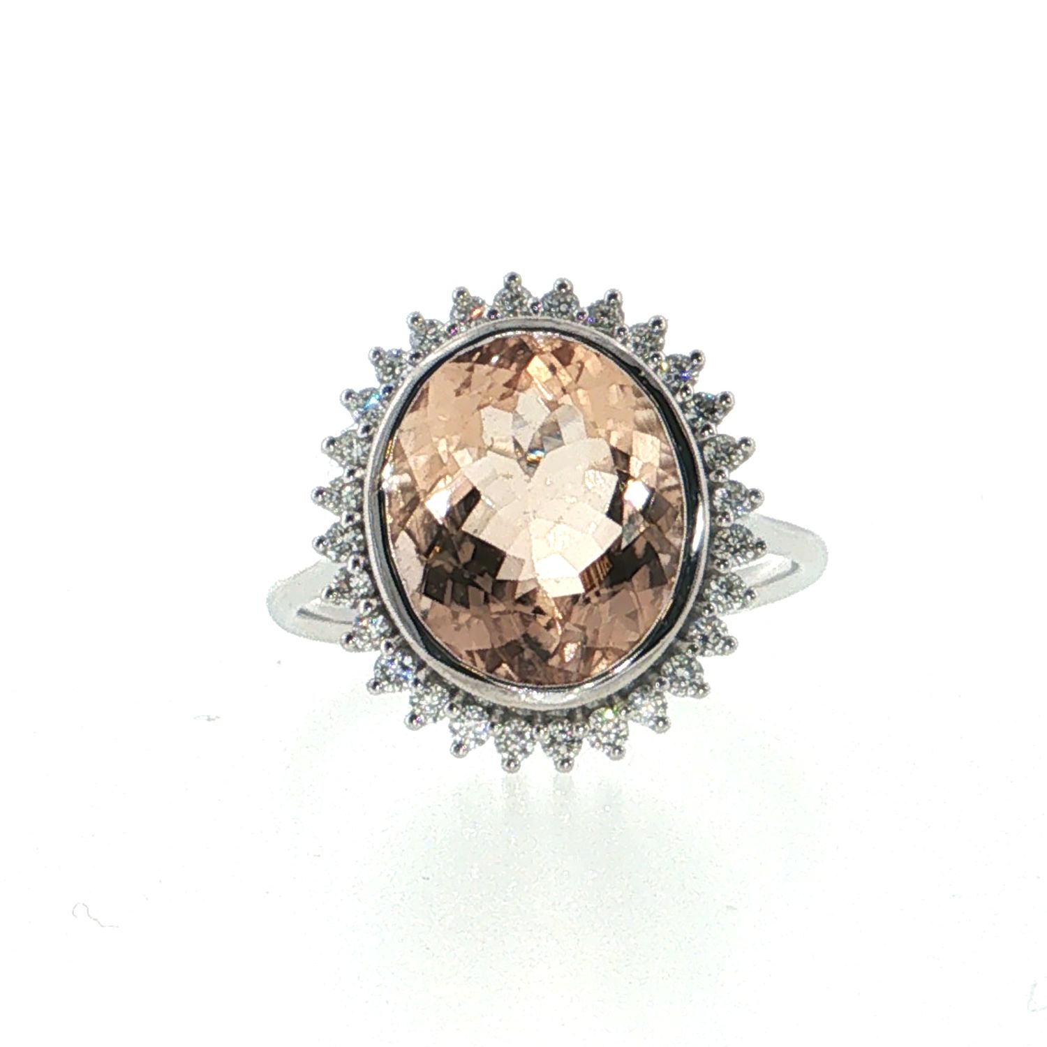​Anillo Morganita y Diamantes