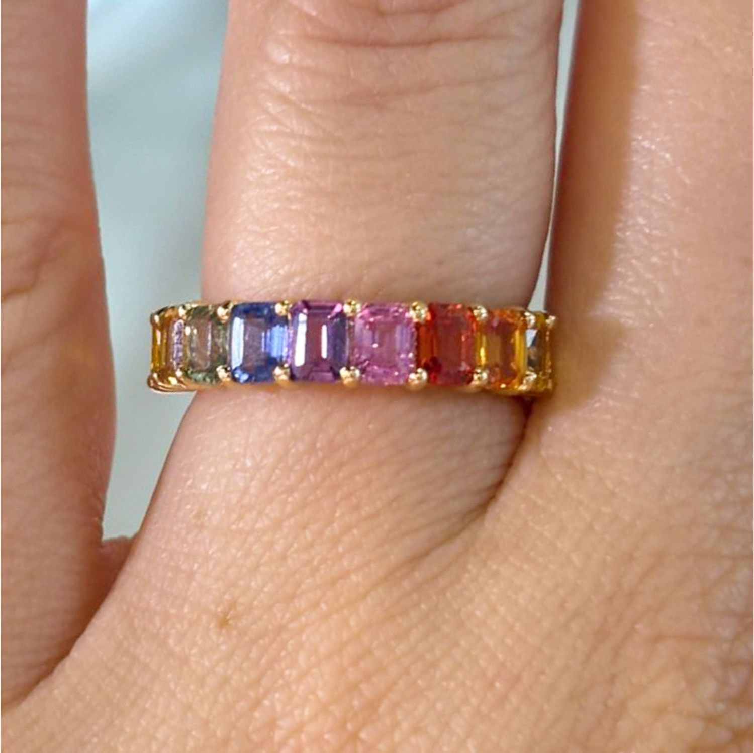 ​Anillo Zafiros Multicolor