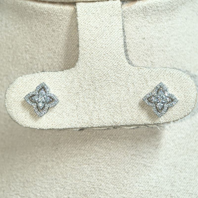 Aretes Trébol Diamantes