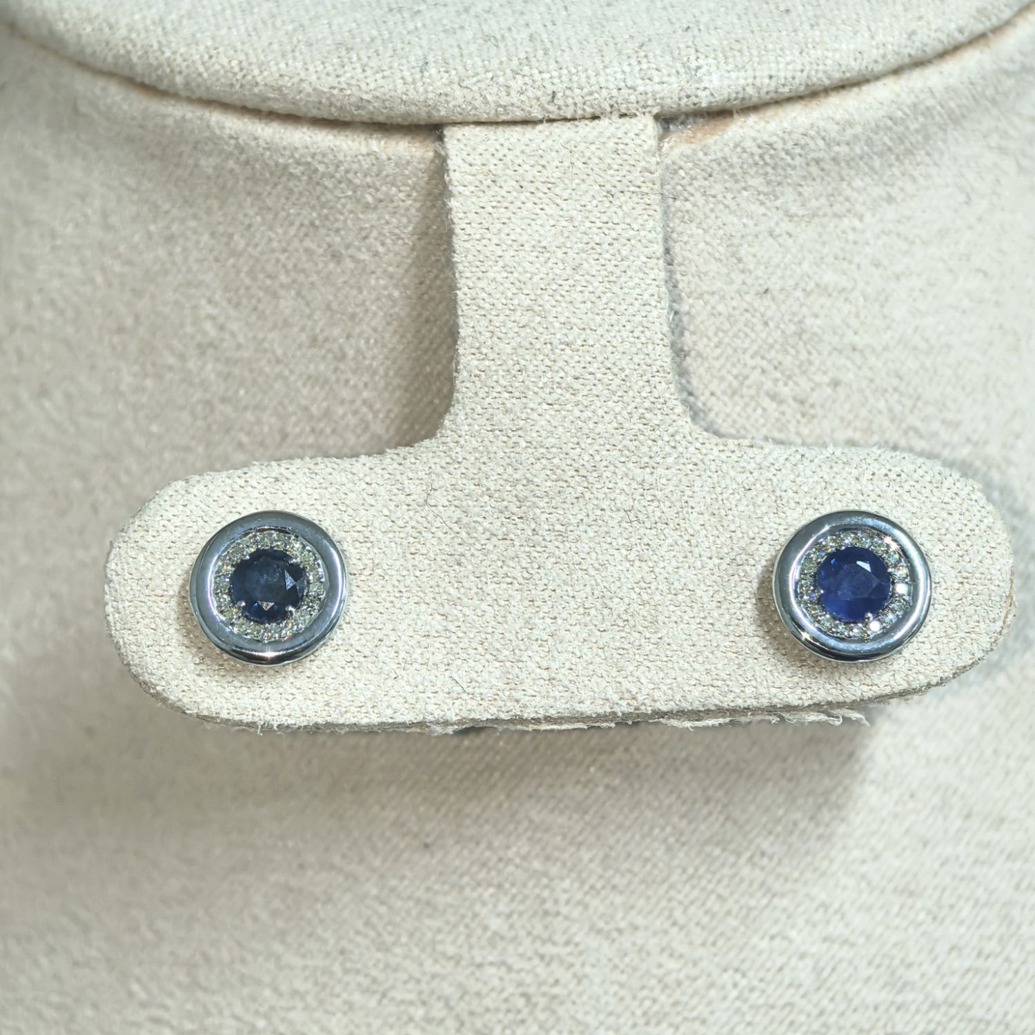 Aretes Zafiros y Diamantes