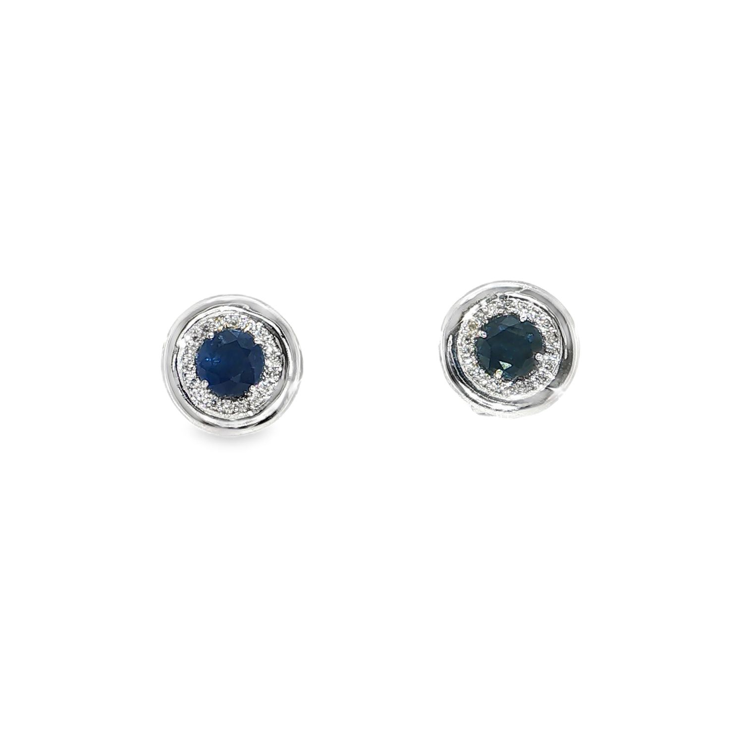 Aretes Zafiros y Diamantes