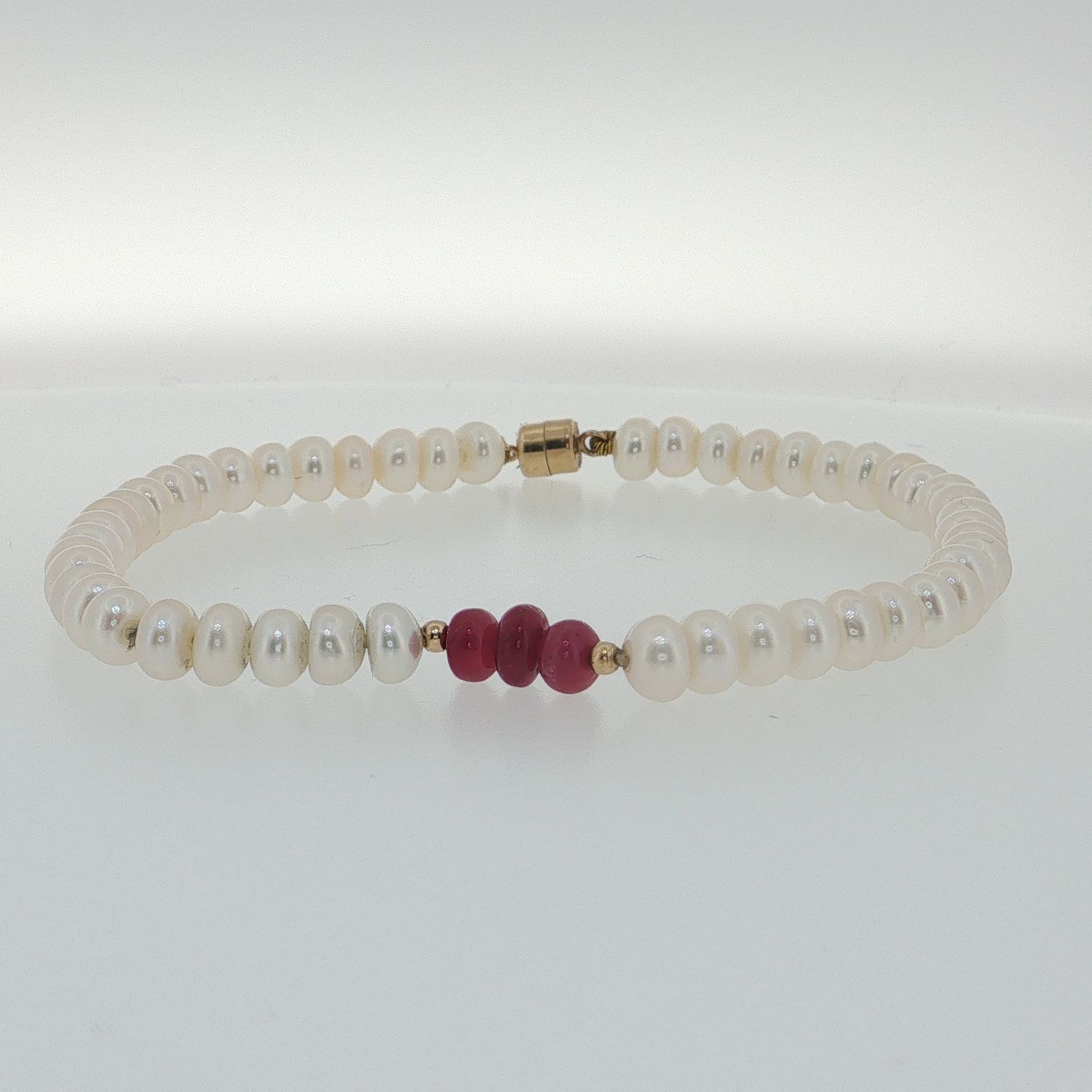 Pulsera Perla BIWA y Rubí