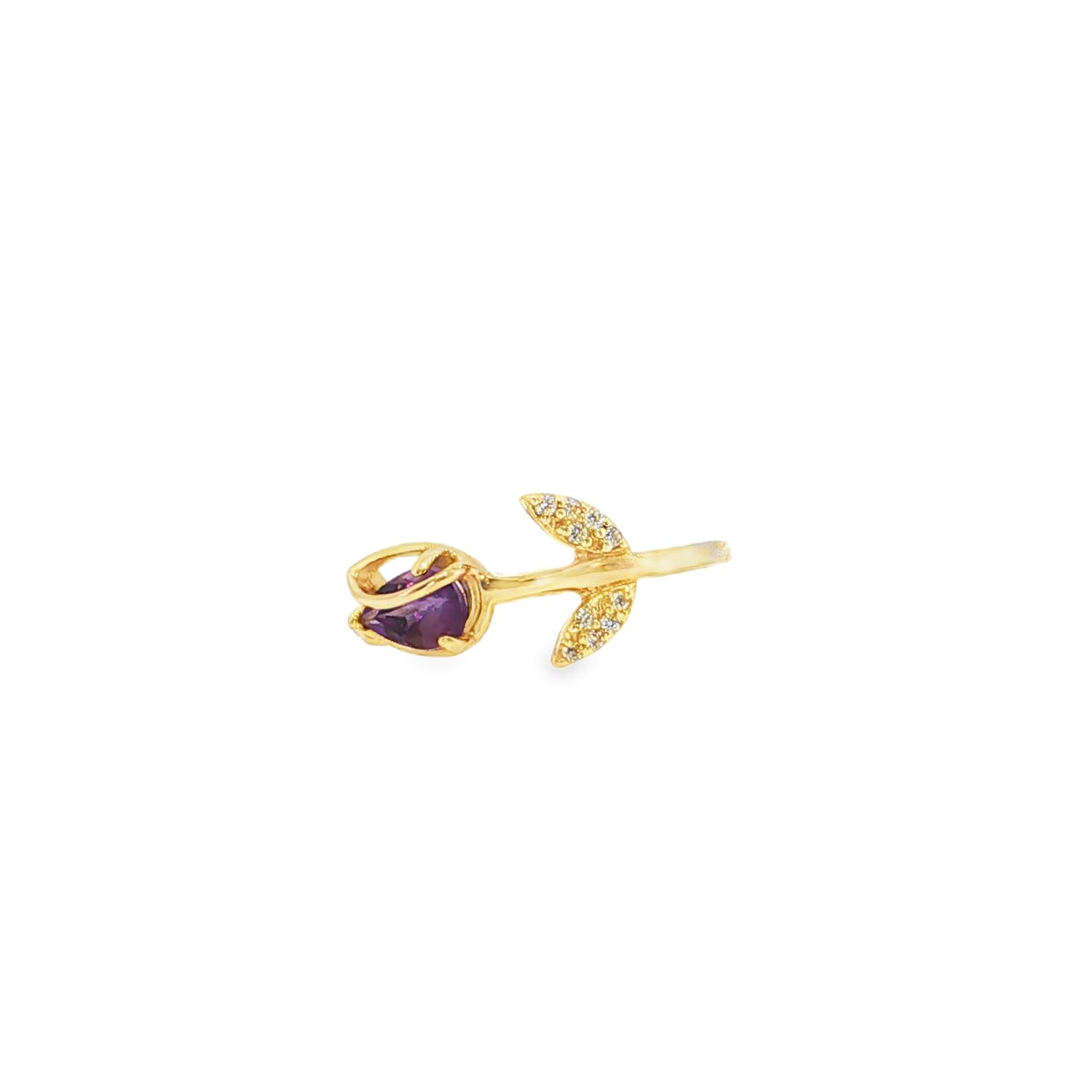 Anillo Amatista y Diamantes