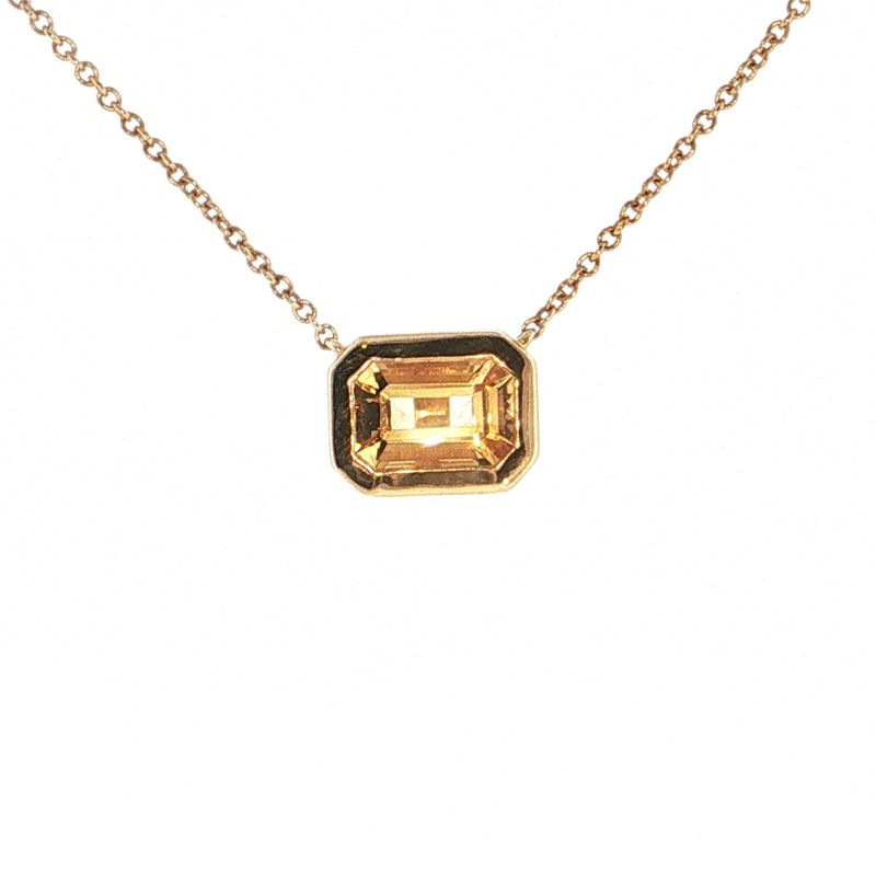 Collar Biselado Citrina