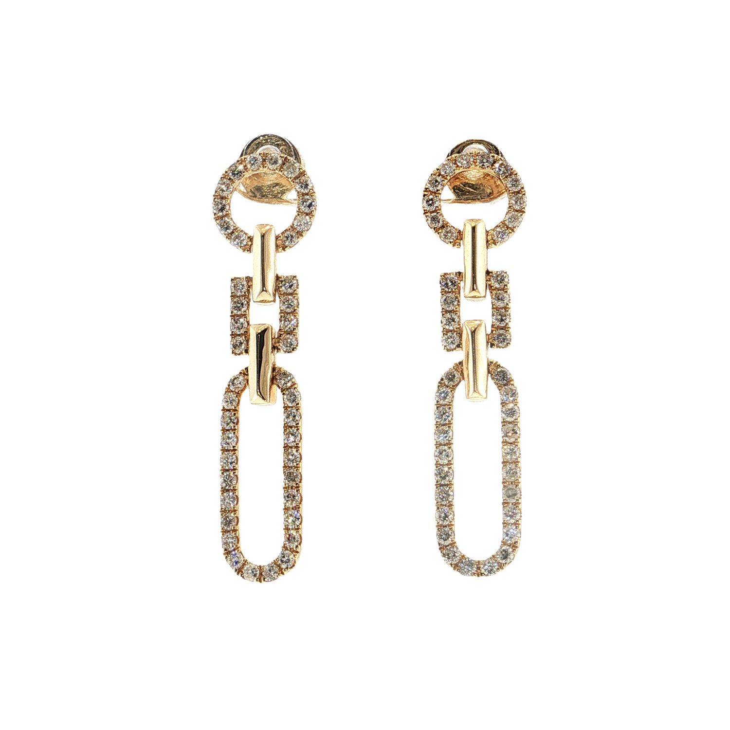 Aretes Largos Diamantes