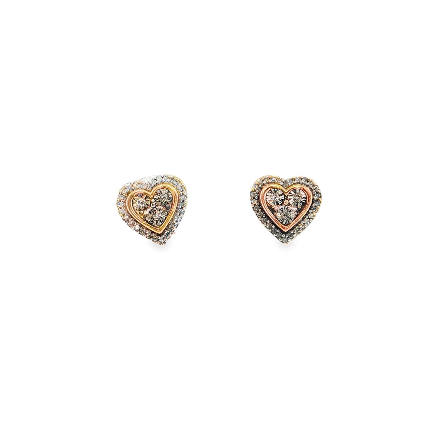 Aretes Corazón Diamantes