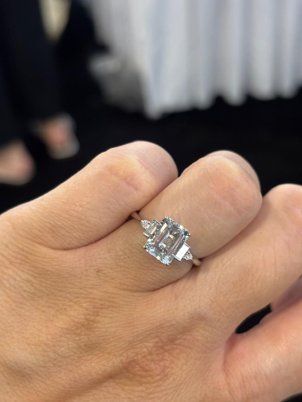 ​Anillo Aguamarinas
