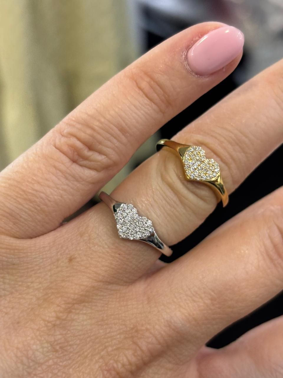 Anillo Corazón Diamantes