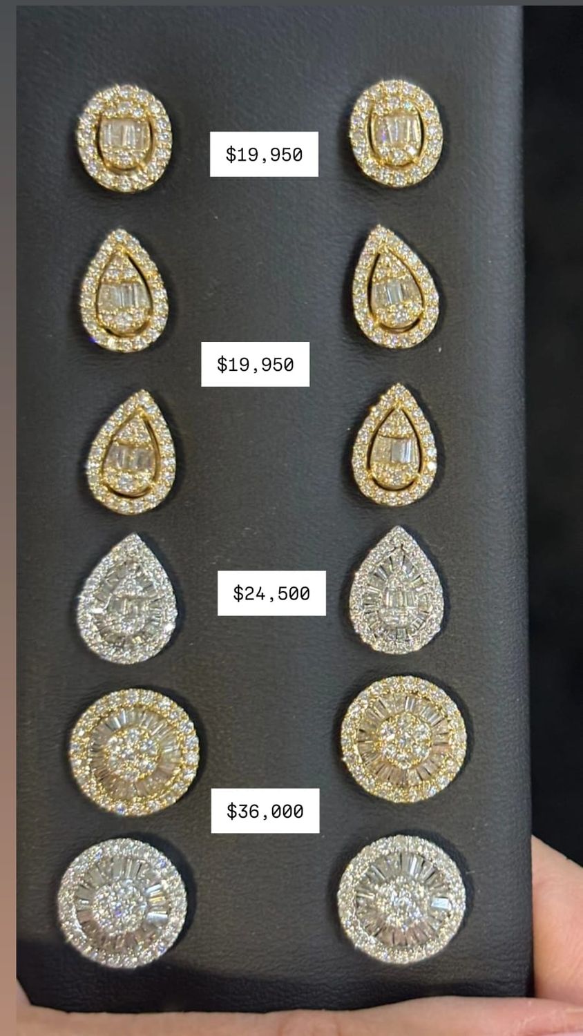 Aretes Diamantes