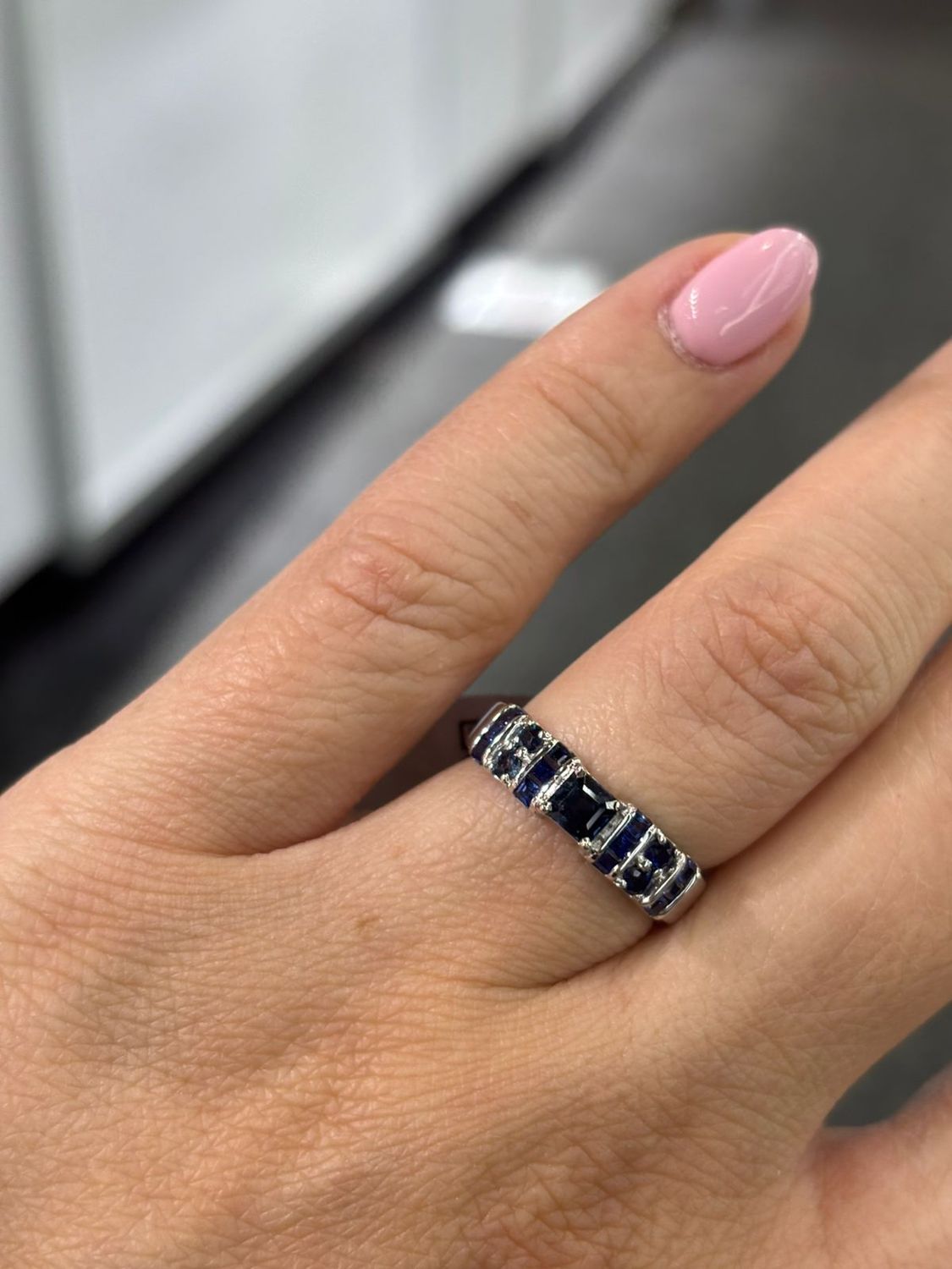​Anillo 1.24ct Zafiros