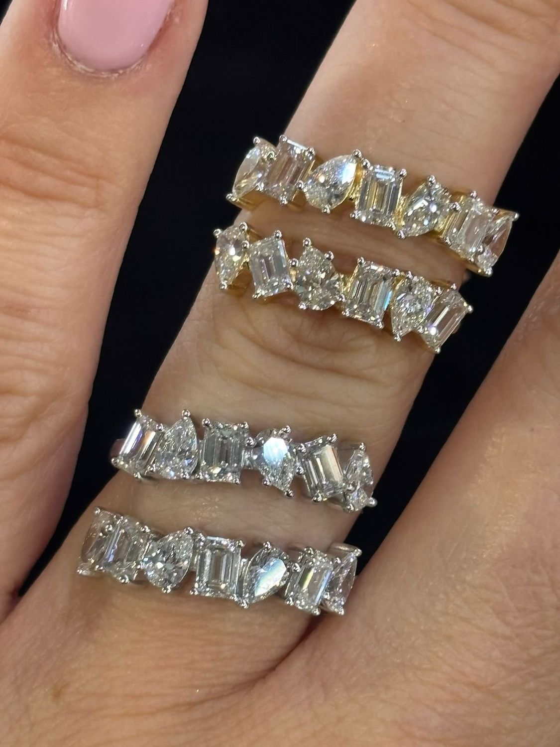 ​Anillo Doble Diamantes de Laboratorio