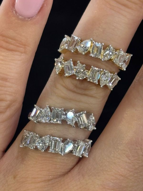 ​Anillo Doble Diamantes de Laboratorio