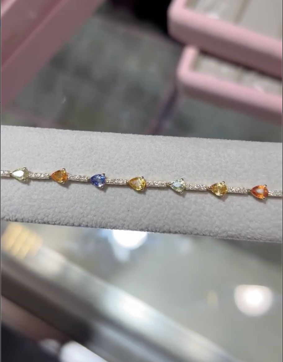 ​Pulsera Zafiros Multicolor