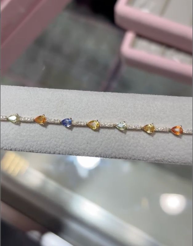 ​Pulsera Zafiros Multicolor