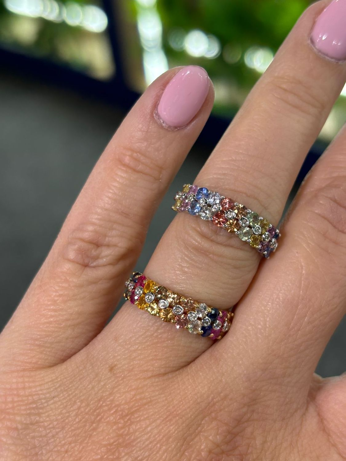 ​Anillo Zafiros Multicolor