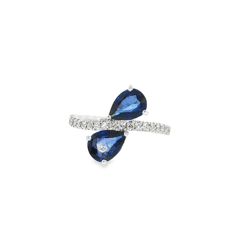 ​Anillo Zafiros y Diamantes