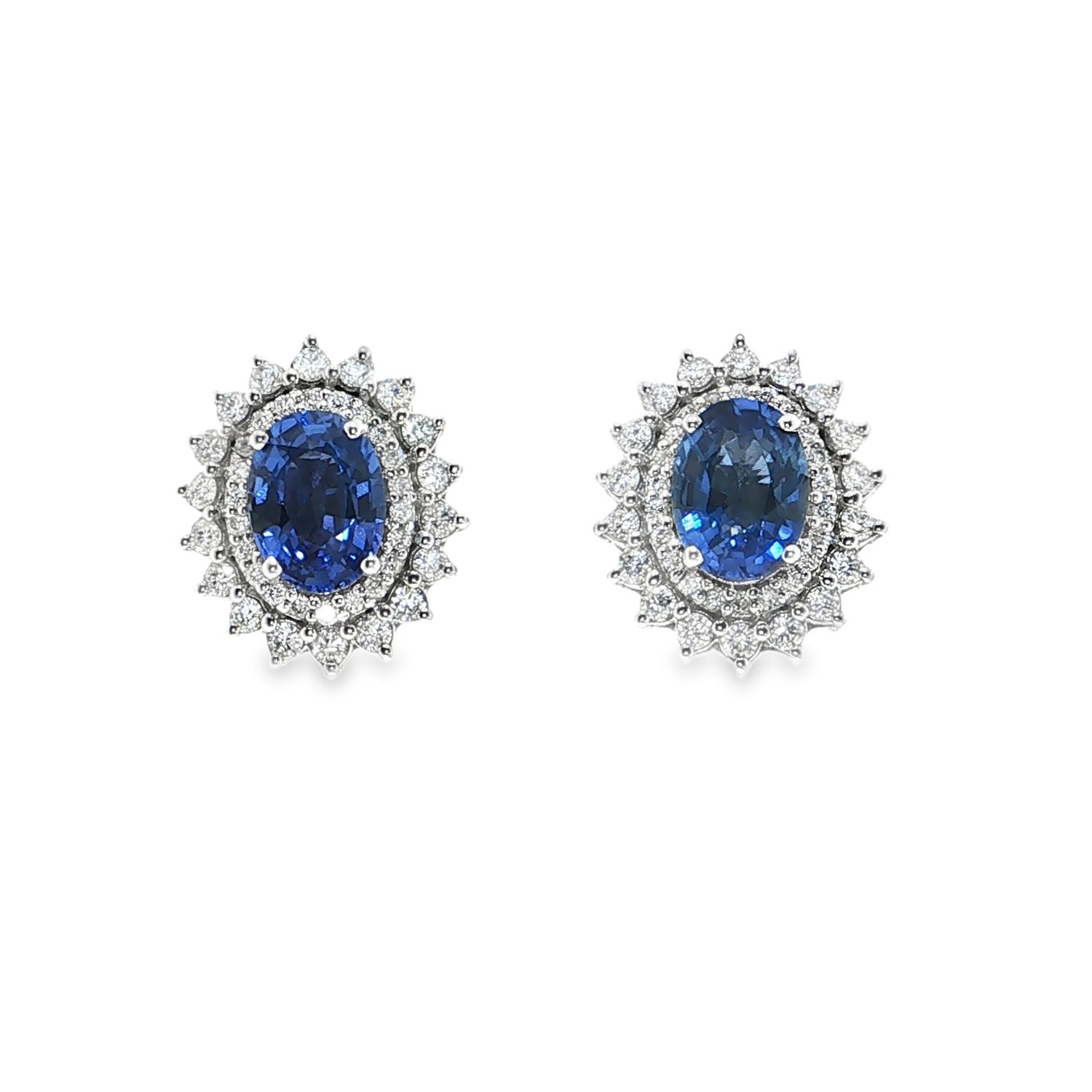 ​Aretes Zafiros y Diamantes