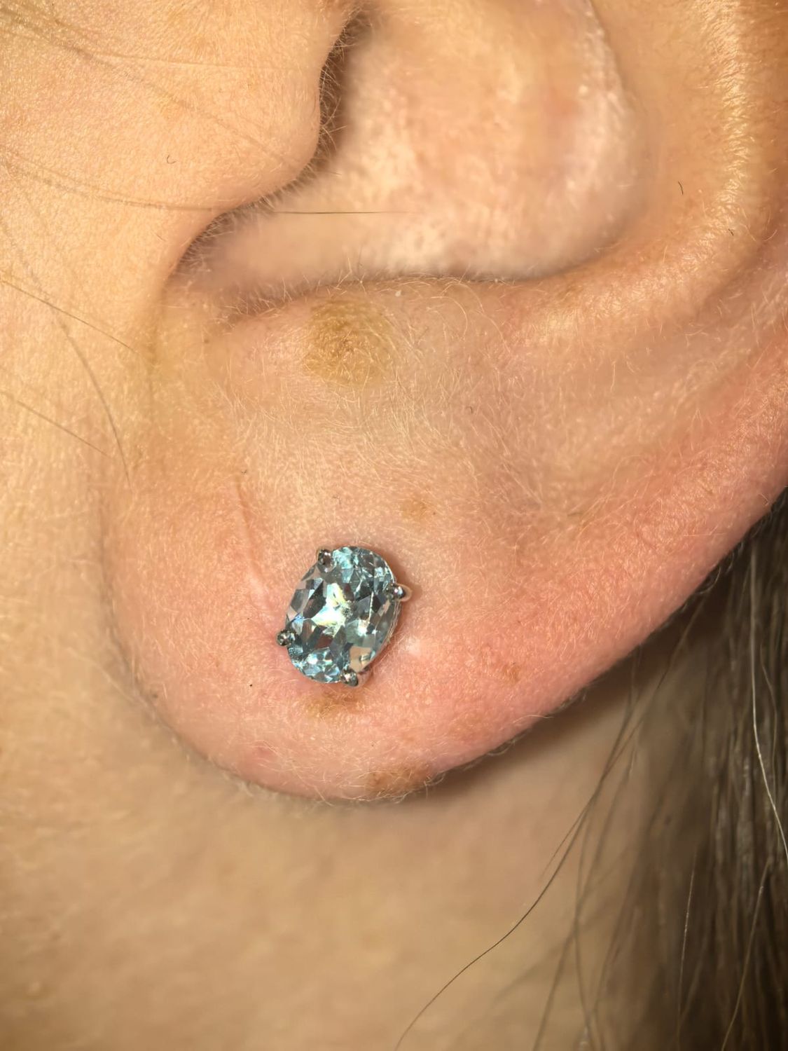 ​Aretes Aguamarinas