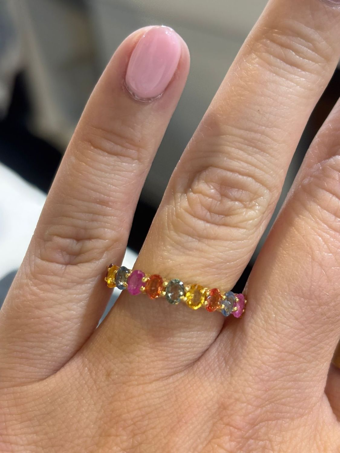 Anillo Zafiros Multicolor