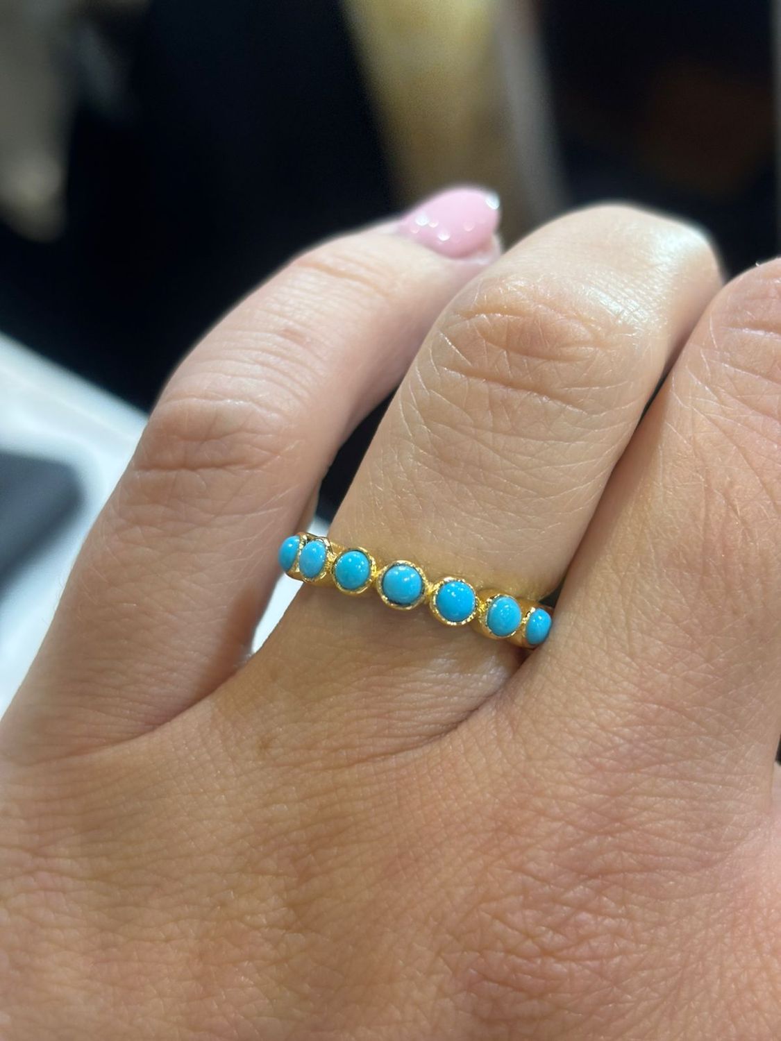 Anillo Churumbela Turquesas