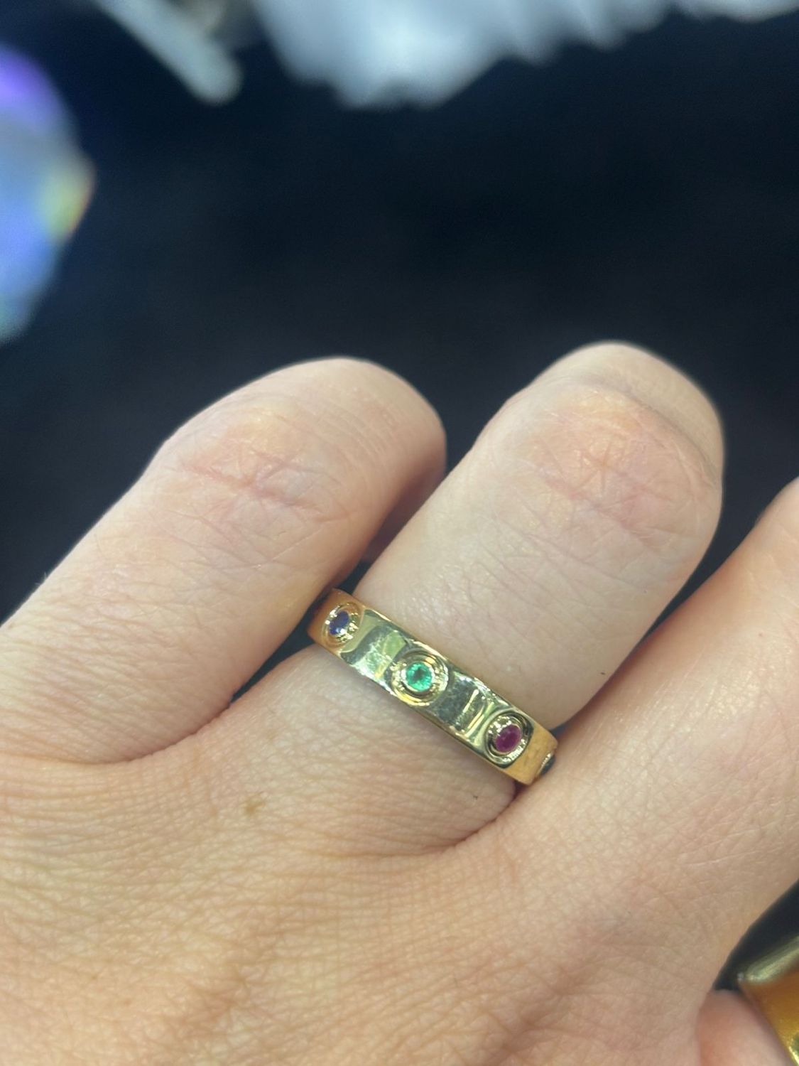 ​Anillo Esmeralda, Rubí y Zafiro
