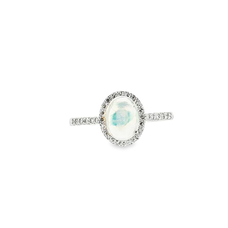 ​Anillo Opalo y Diamantes