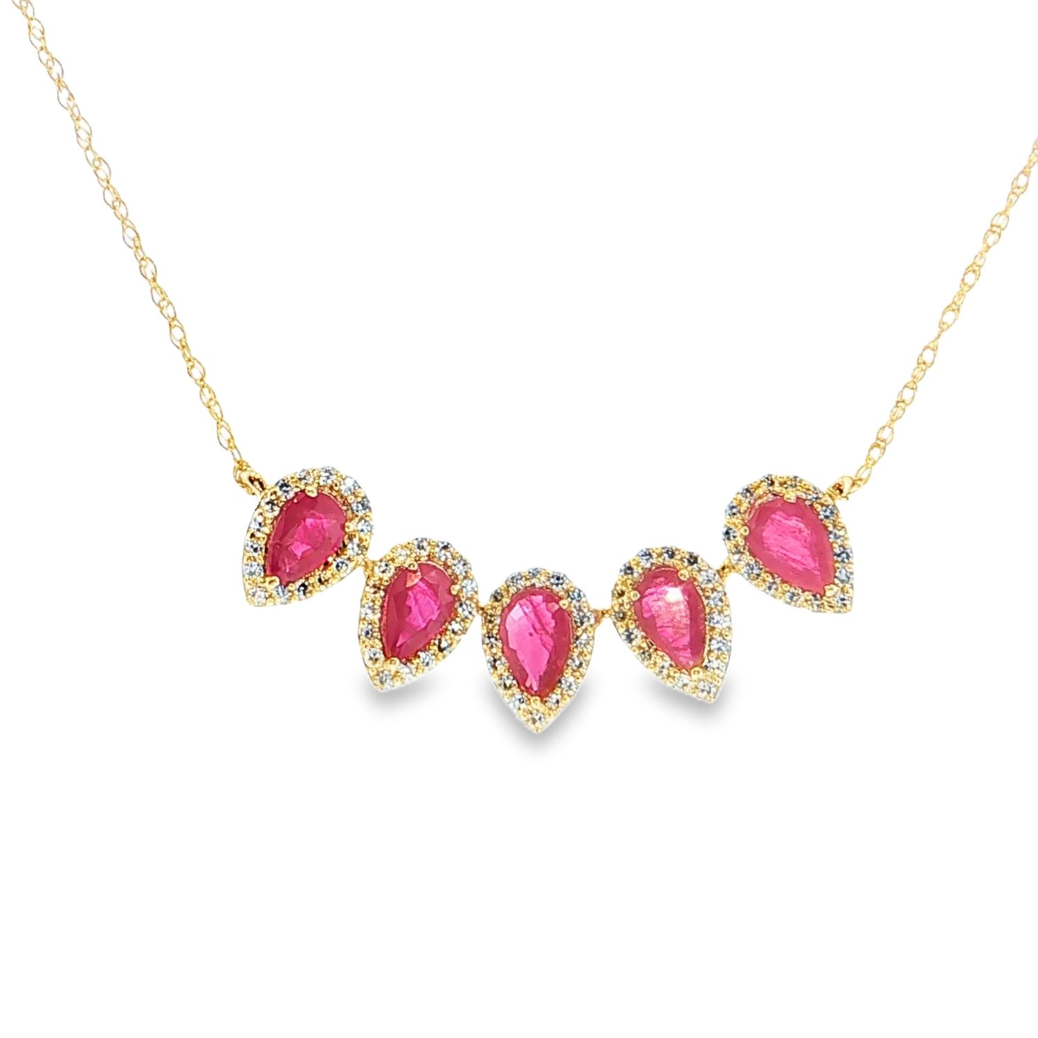 Collar Rubíes y Diamantes