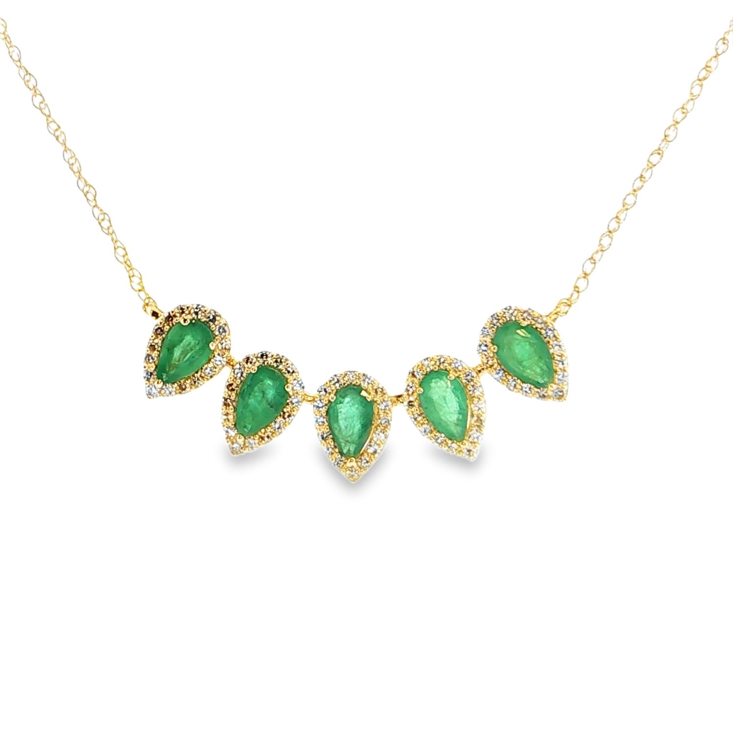 Collar Esmeraldas y Diamantes