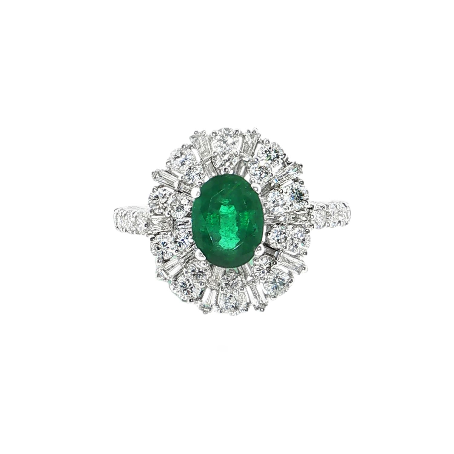 Anillo Esmeralda Diamantes