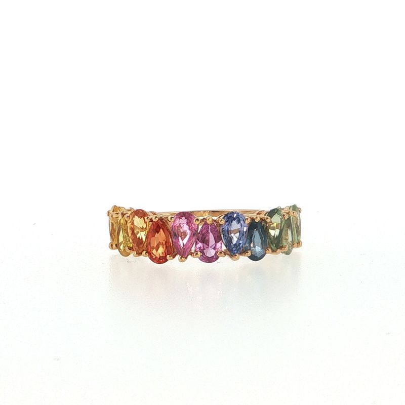 Anillos Zafiros Multicolor