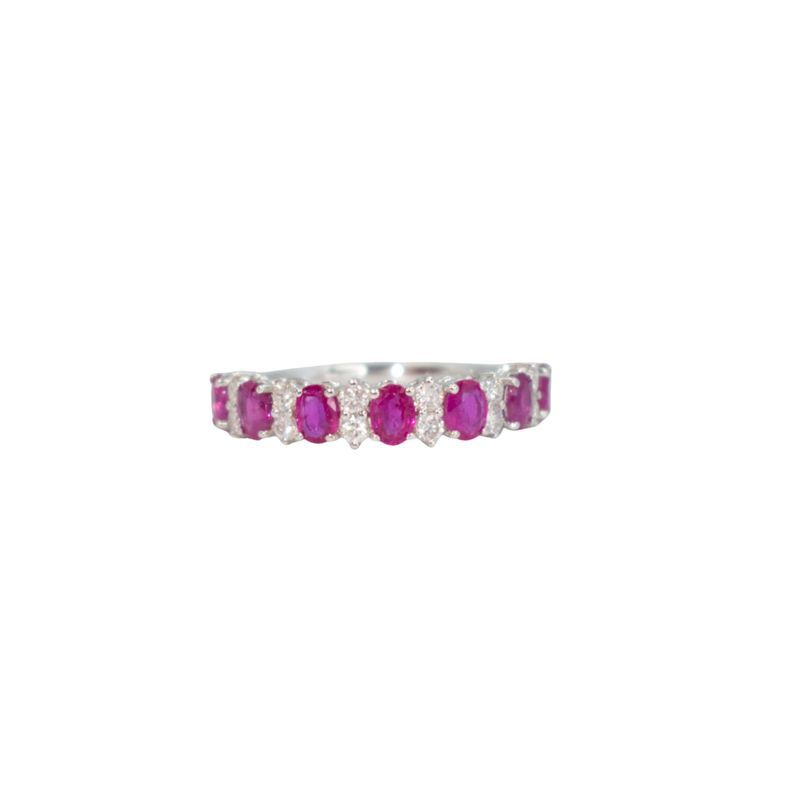 Anillo Churumbela Rubíes y Diamantes