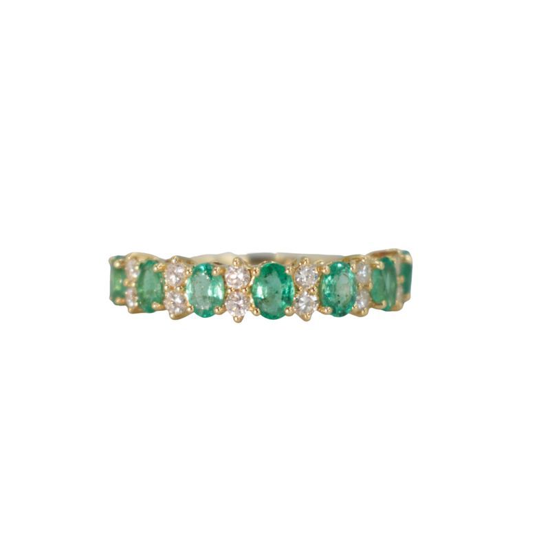 Anillo Churumbela Esmeraldas y Diamantes