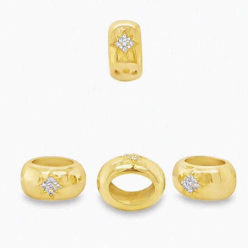Dije Rondelle y Diamante